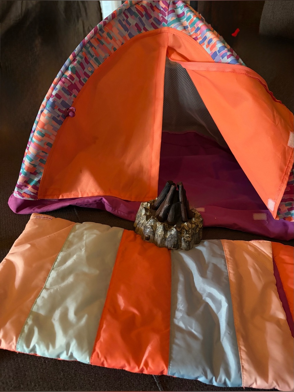 American Girl doll camping set